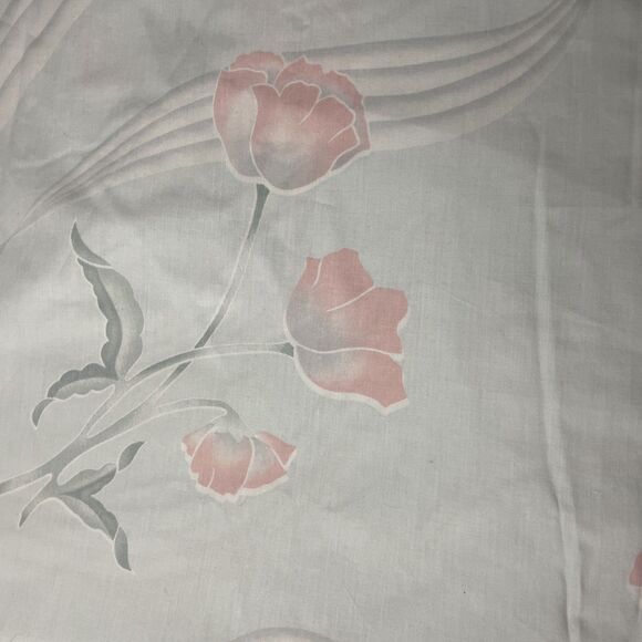 WAMSUTTA Vintage 80’s-90's King Flat Sheet Bethany Flower FLoral design Print - Picture 1 of 6